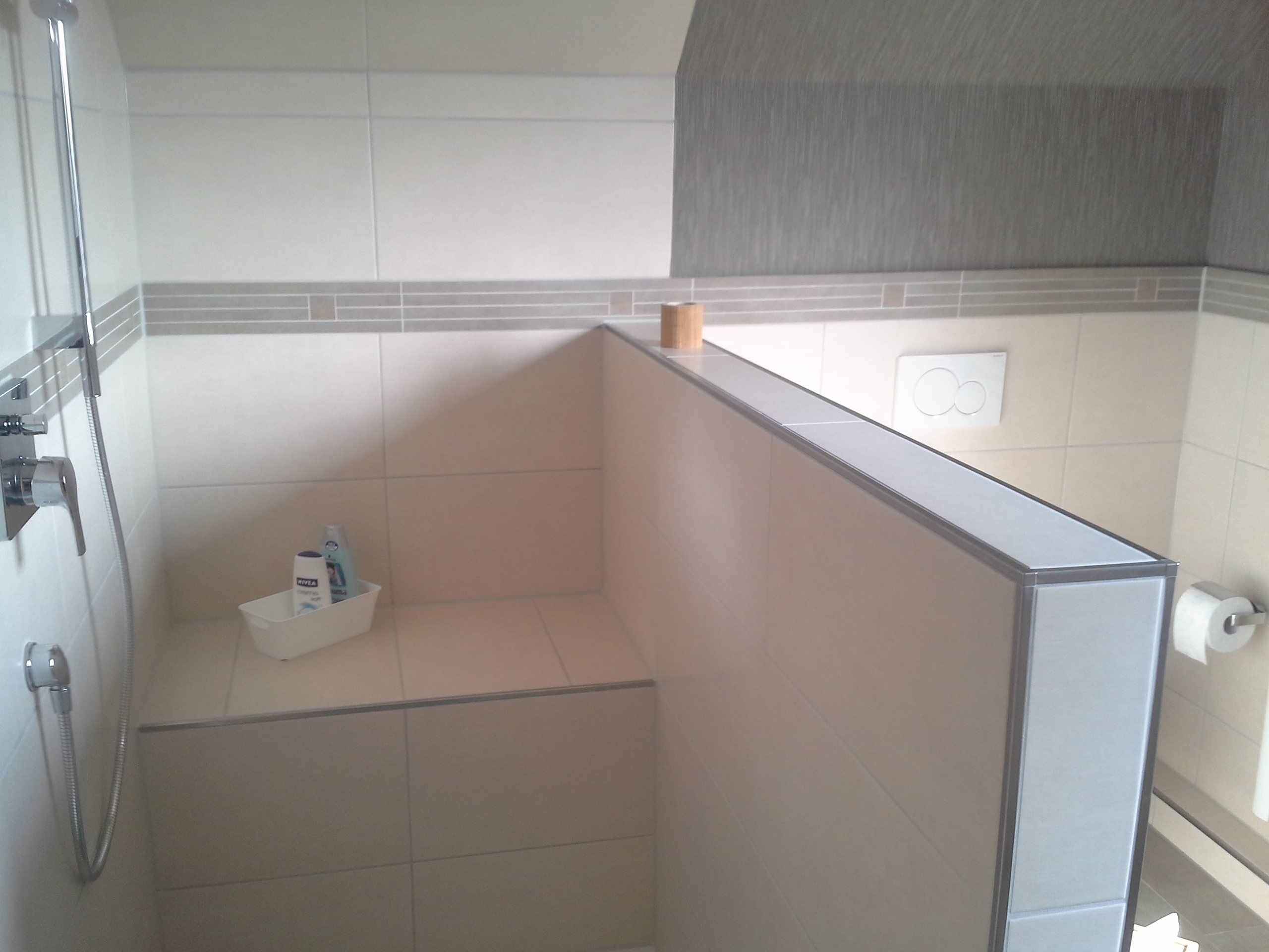 Eine halbe Wand als Trennung